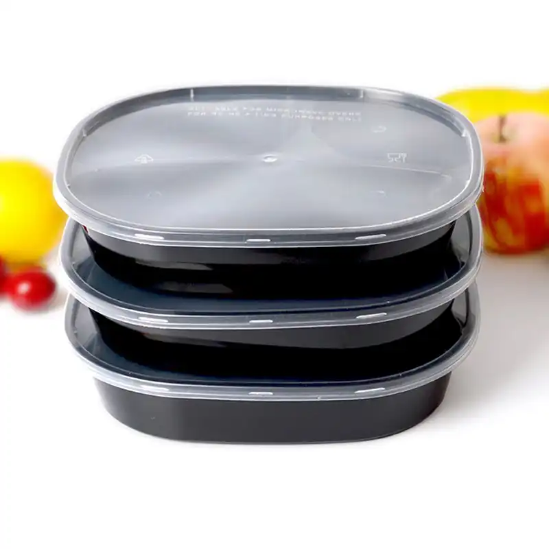 1000ml Disposable Lunch Box Takeaway Fast Food Pack Boxes 3 Compartment Meal Prep Plastic Food Container Disposable Food Containers Aliexpress