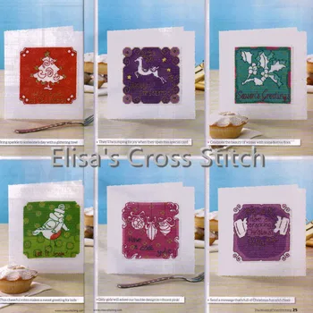 

CD147 14ct DIY Invitation Greeting Card With Special Art Popular Full Set CrossStitch Greeting Card Cake Birthday Christmas Gift
