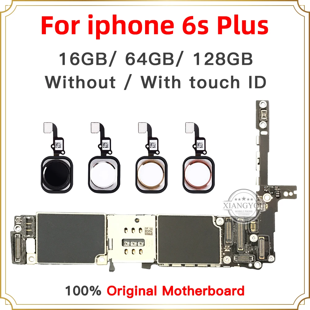 Материнская плата для iphone 6s plus 16 ГБ 64 128 разблокированная без Touch ID/с ID | Мобильные