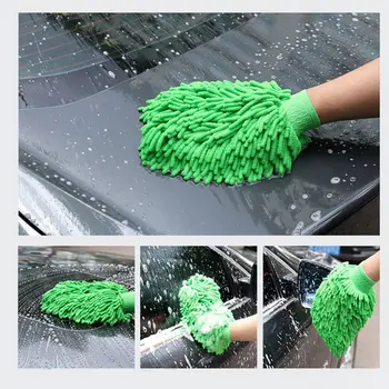 

Car Cleaning Drying Gloves Ultrafine Fiber Chenille Microfiber Window Washing Tool Home Cleaning Car Wash Glove Auto Accessories