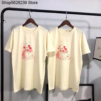 

2020 Money G Home Cute Mouse Printing Short Sleeve Trend Joker Round Neck T Shirt