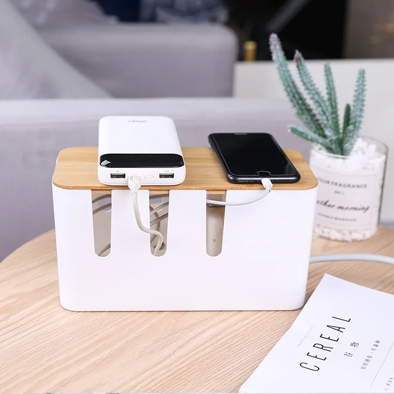 Desk Organizer Stationery Organizer Stationary Supplies Desktop Organizer Box for Cables Cable Holder Cable Organizer photo