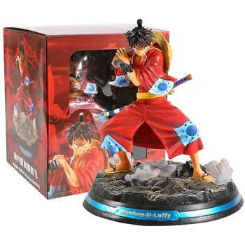

Anime One Piece Wano Monkey D Luffy Gear 3 Kimono Luffy GK PVC Action Figure Statue Collectible Model One Piece Toys Doll Gift