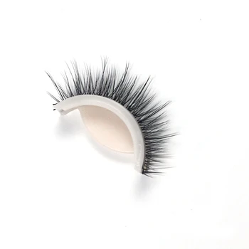 

Wyuen Self-Adhesive False Eye lashes Natural Curly Reusable Eyelashes Extension Makeup Self-stick Eyelashes Without Glue SA-02
