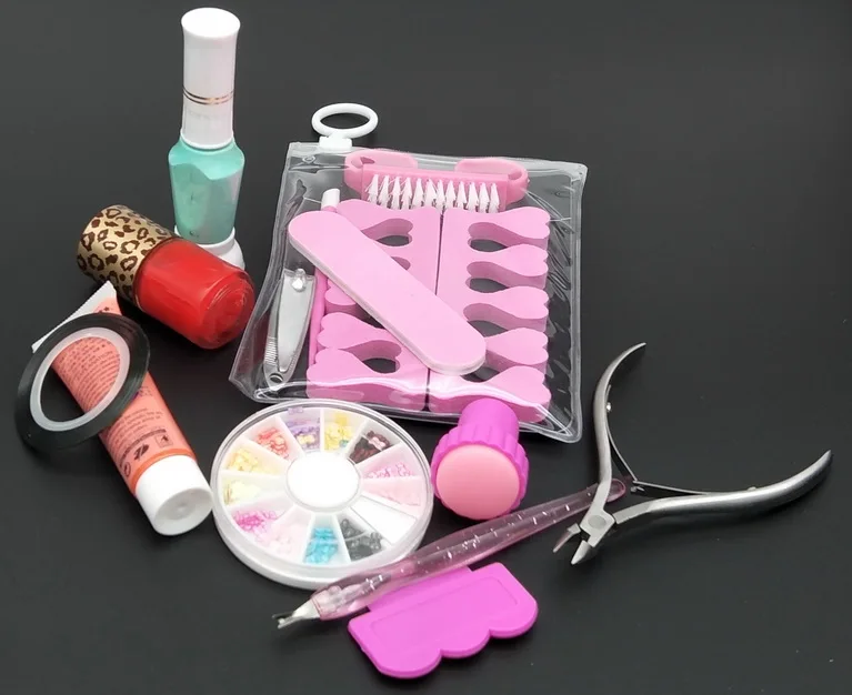 Pro Acrylic Manicure Nail Kit Cutter File Nail Color Gel Manicure Nail Art Tool Set Gel 5