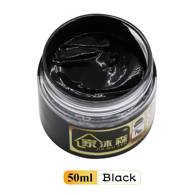 50ml pâte de réparation de cuir noir crème à chaussures pour canapé siège  de voiture trous rayures fissures restauration de la peinture des bords du  cuir - AliExpress