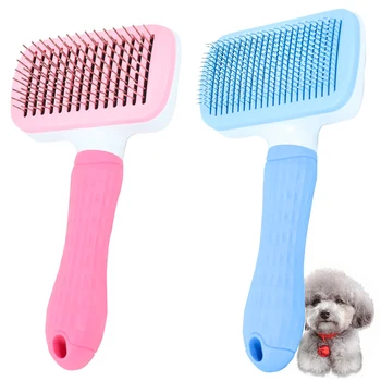 

Pet Self-cleaning Needle Comb Dog Cleaning Supplies Cats and Dogs Automatic Hair Brush One-key Hair Removal Special