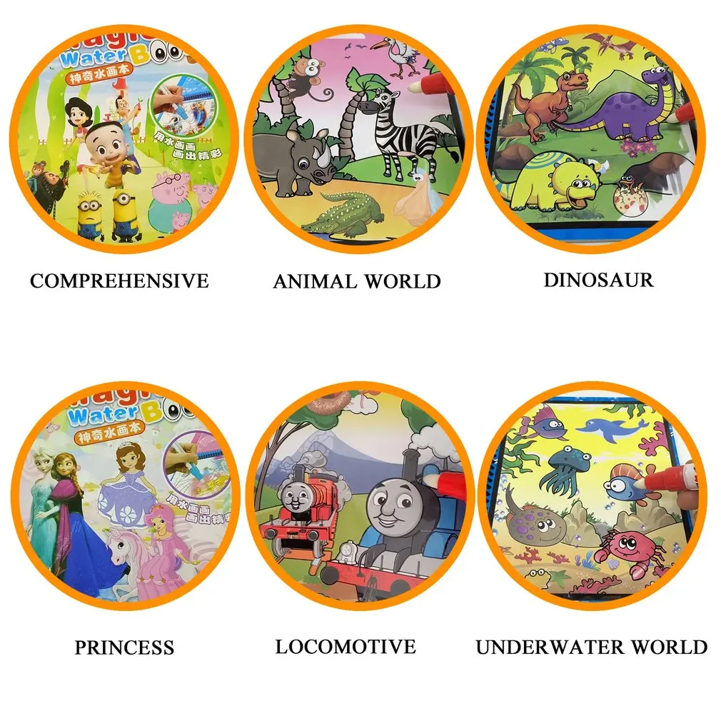 Magic Water Drawing Book Kids Painting Book Water Coloring Book Painting Board Children Drawing Early Educational Toy