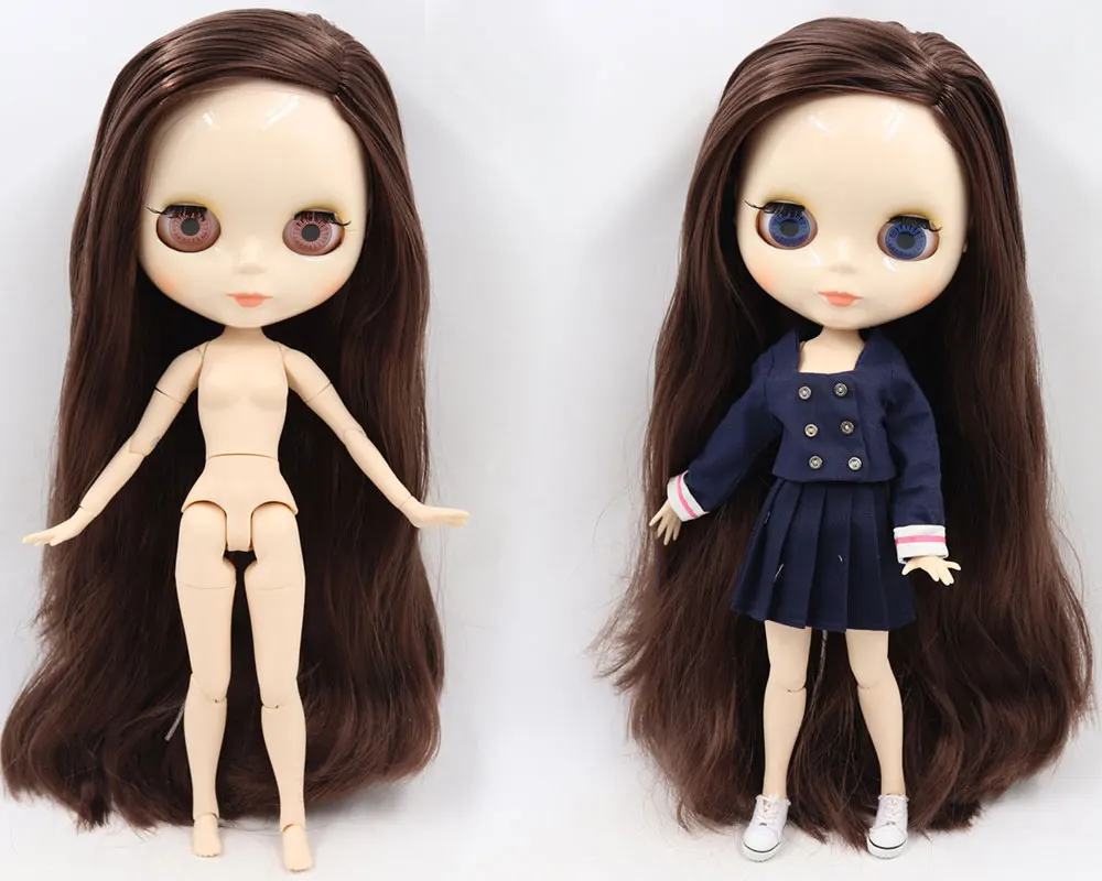 ICY Blyth кукла Обнаженная 1/6 шарнир тело 30 см игрушки BJD белое блестящее лицо с дополнительными руками AB и Лицевая панель DIY модные куклы подарок для девочки