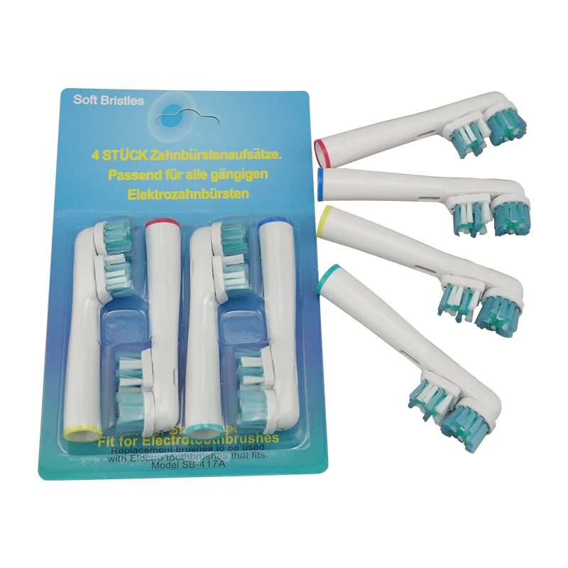 

4pcs SB-417A Replacement Brush Heads For Oral-B Toothbrush Heads Advance Power/Pro Health Replacement Toothbrush Heads