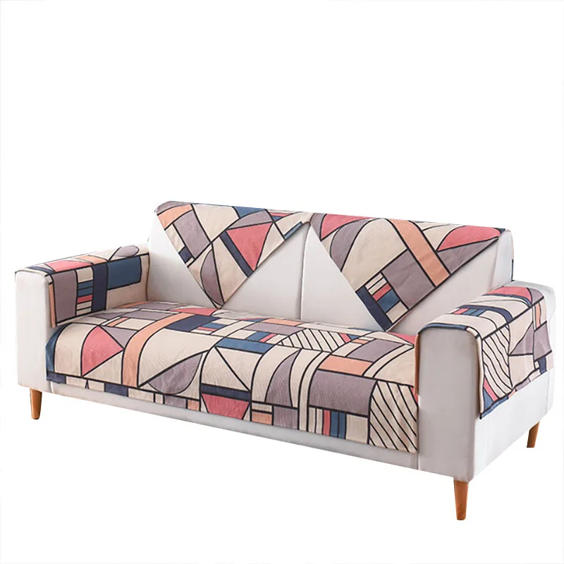 Sofa Cover Towel Slipcover Plush Fabric Thick Sofa Modern Non-slip Sofa Couch Cover Corner Towel Mats for Living Room TowelMats