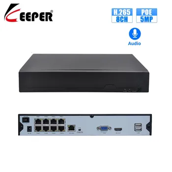 

Keeper H.265 8CH 5MP POE NVR Security IP Camera video Surveillance CCTV System P2P ONVIF 2MP/5MP Network Video Recorder