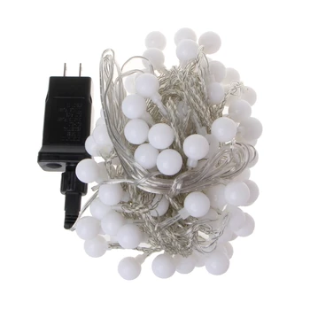 

10M 100LED Ball Fairy String Light Wedding Christmas Party Patio Decoration Lamp Q0KF