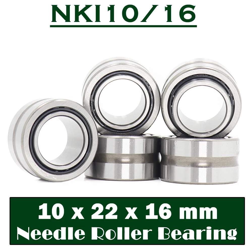 

NKI10/16 Bearing 10*22*16 mm ( 5 PCS ) Solid Collar Needle Roller Bearings With Inner Ring NKI 10/16 Bearing