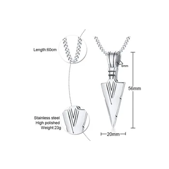 

RUIYI stainless CCE223 necklace hot sell top quality single women 56mm Arrow gift women jewelry