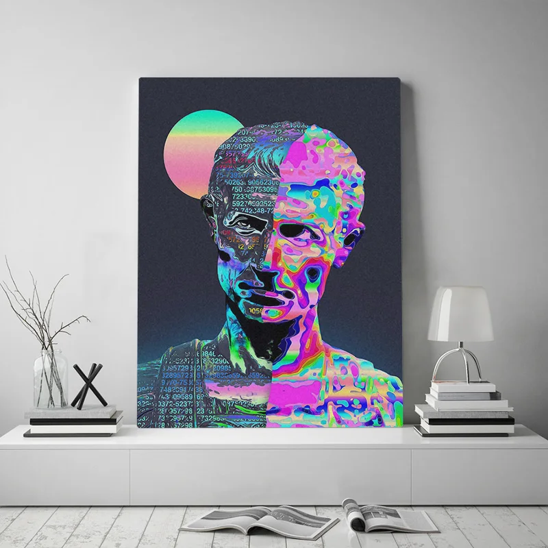 Visual Arts Vaporwave Canvas Poster Painting Wall Art Decor Living Room Bedroom Study Home Decoration Prints Painting Calligraphy Aliexpress