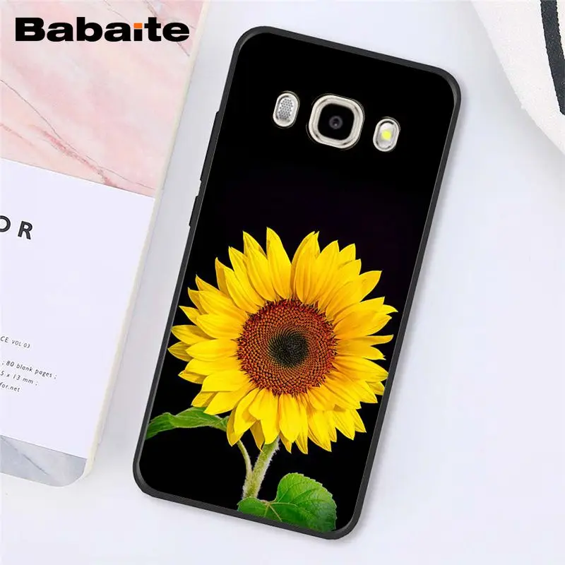 Babaite Милая летняя Маргаритка Подсолнух цветочный цветок PhoneCase чехол для samsung Galaxy J7 J6 J8 J4 J4Plus J7 DUO J7NEO J2 J5 Prime