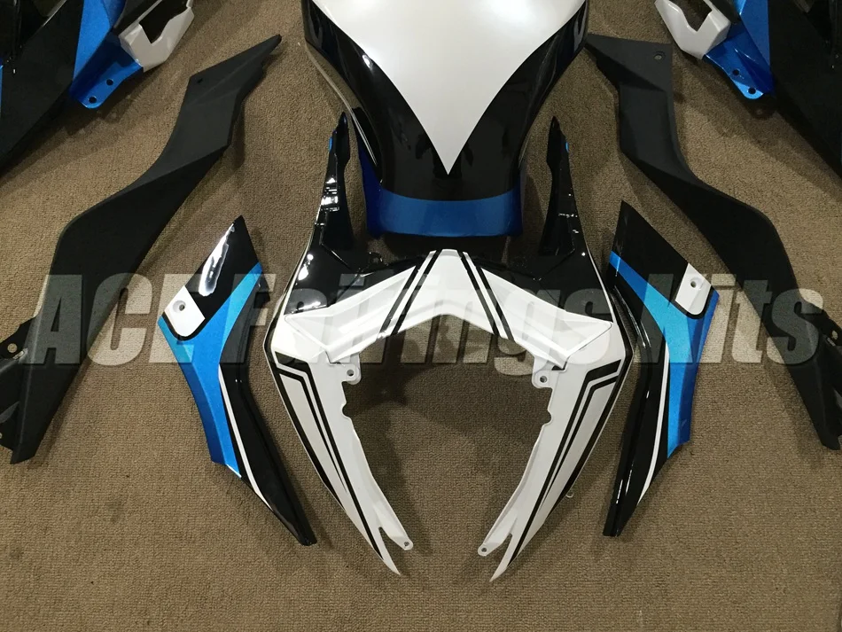 Топ ABS полный обтекатель для Kawasaki Ninja300 EX300 300R 2013 13 14 15 16 обтекатели комплект+ крышка бака Небесно-Голубой