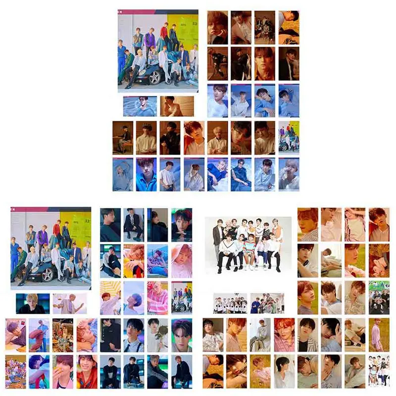 Kpop Nuest новые фотографии членов альбома SEVENTEEN member селфи фото открытка-приглашение LOMO карточный костюм