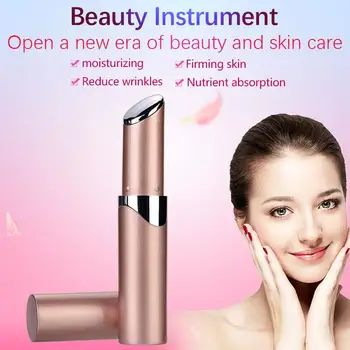 

Lipstick Style Facial Massager Eye Massager Fashion Thermal Beauty Massager Absorb Effective Essence