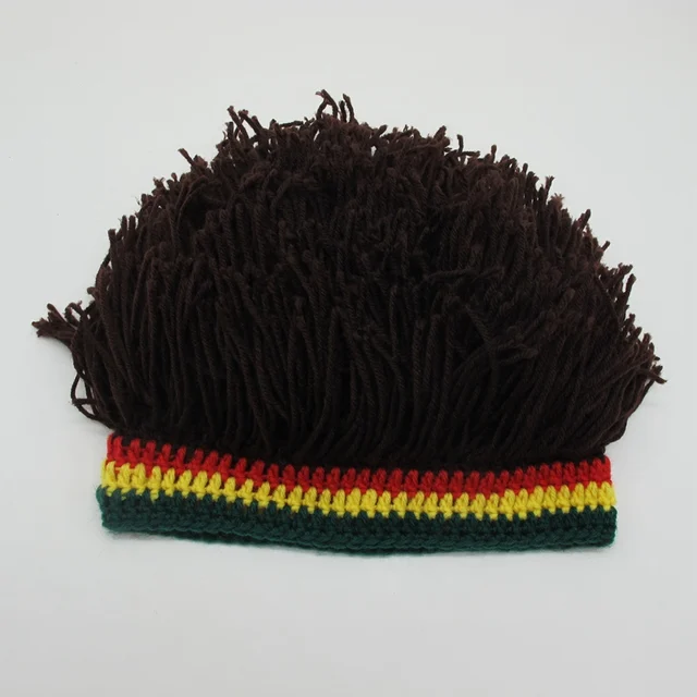 Costume Rasta Completo - Cappello Con Dreadlocks, Occhiali Gialli, Braccialetto, Per Feste E Cosplay - Foto 6