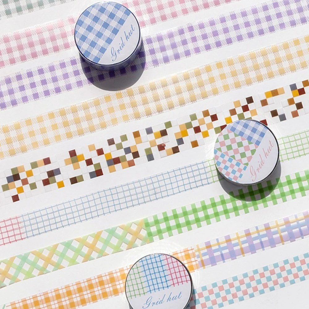

1Pcs 3M Cute PET Lattice Masking Tape DIY Scrapbooking Decorative Adhesive Tape Stickers 3M