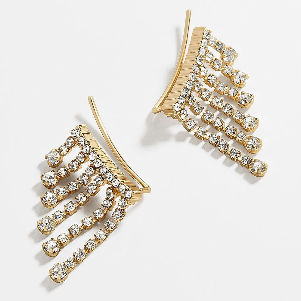Dvacaman INS Fashion Statement Earrings Women Boho Rattan Knit Drop Earrings Wooden Dangle Earrings Wedding Jewelry Wholesale - Окраска металла: 8
