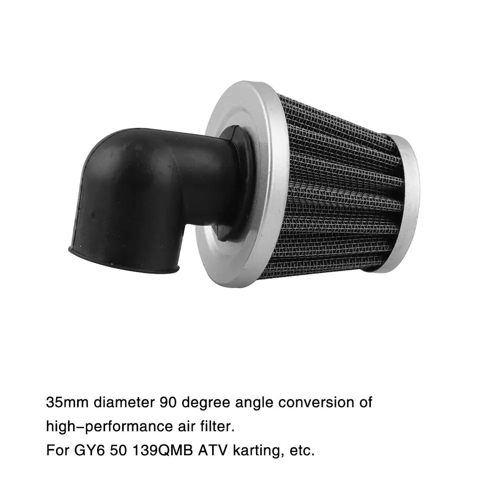 

Motorcycle Air Filter 35MM 90 Curved Tube Air Filters