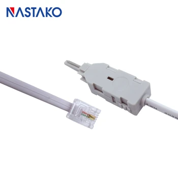 

2pcs/lot 1.5m KRONE voice module test cord 110 to RJ11 test head telephone dedicated P-wire test cable 110 voice test line