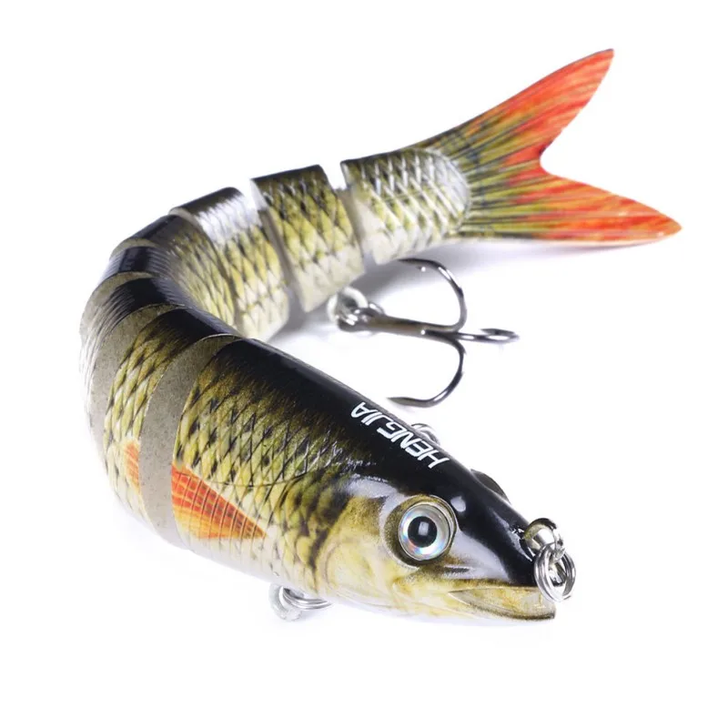 

13.6CM Multi-section 3D Fish Bait Hook Fake Lure for Outdoor Fishing