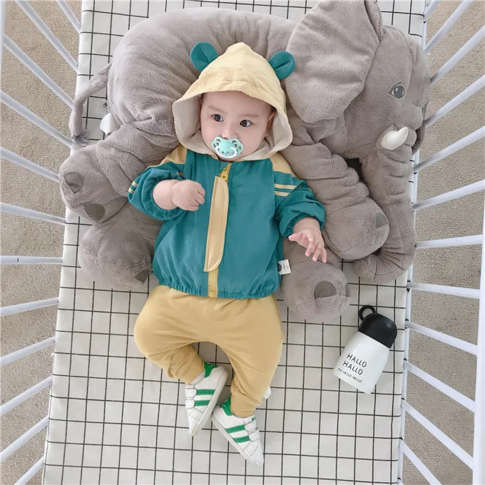 Mini Babe City/детская одежда; сезон осень; повседневные брюки для детей с изображением слона; брюки для малышей; модные детские штаны для кормления