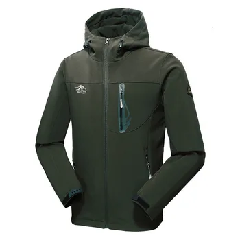 

Winter hiking warm coat Unisex waterproof tops Outdoor mature man Fleece clothes Couples Lovers Woman Windbreaker Hooded Fishing