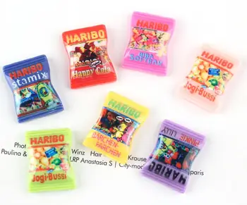 

Japanese Cartoon Simulation haribo Candy Kawaii Flatback Resin Cabochon Scrapbooking Fit Phone Hair Clips DIY Accessories