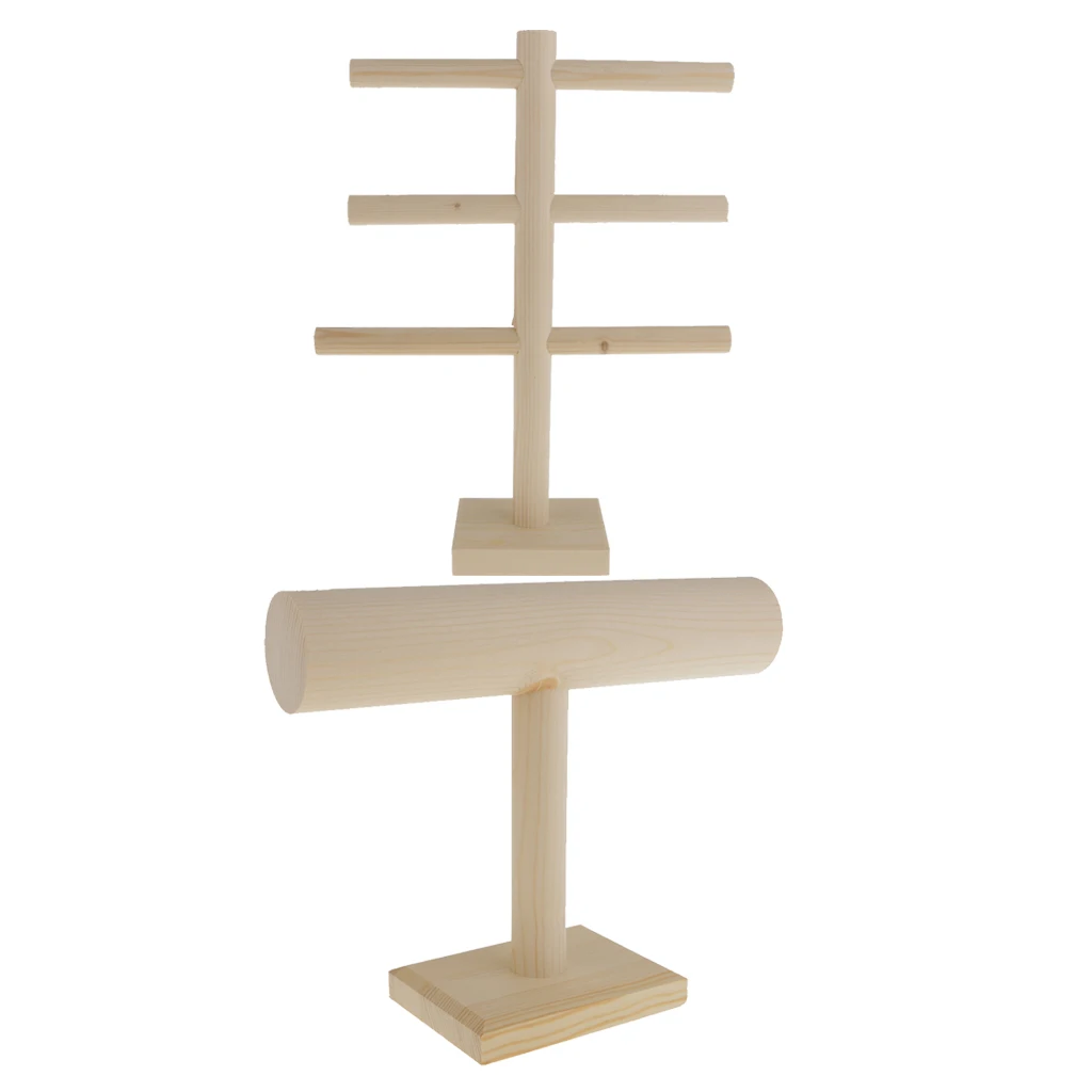 

3 Tier Bangle Watch Bracelet Jewellery DISPLAY STAND #A+Wooden T-bar Bangle Watch Bracelet Jewellery DISPLAY STAND HOLDER