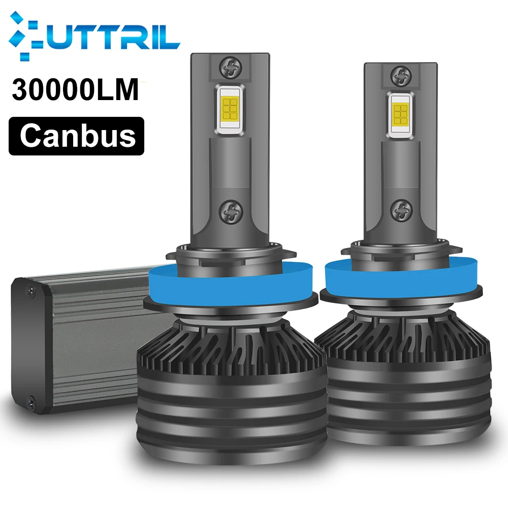 Uttril Canbus 9005 лм H4 светодиодные фары H1 H7 светодиодный H8 H9 H11 9006 HB3 9012 HB4 для автомобиля
