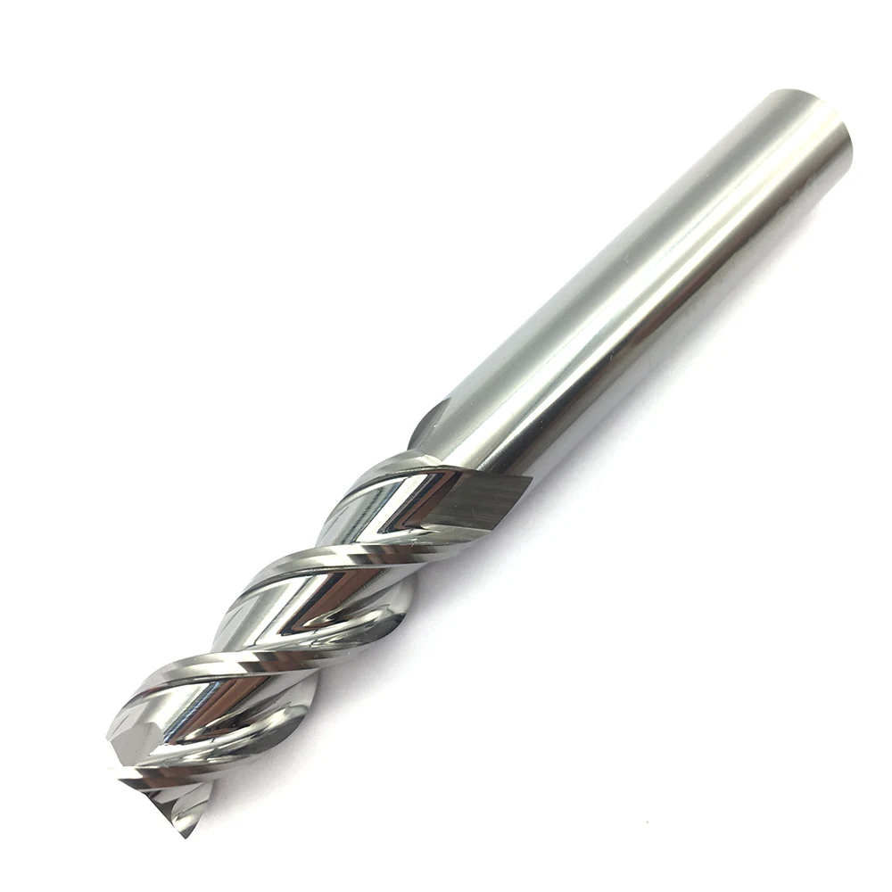 1PC Mill Aluminium 10.0XD10X75L Extra Long HRC60 3Flute CNC Lathe Cutter Endmills Tool Mill End Tungsten Carbide Milling Cutter