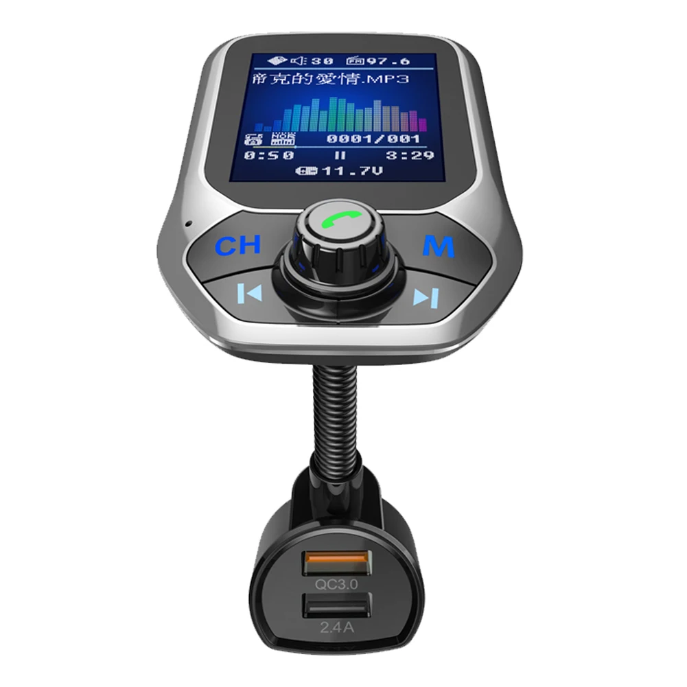 1," цветной дисплей Handsfree MP3-плеер fm-передатчик Bluetooth автомобильный беспроводной радиоадаптер