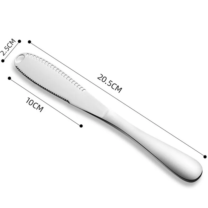 Многофункциональный Нержавеющая сталь нож для масла и сыра Варенье жидкого крем Ножи утварь, столовые приборы десерт завтрака тоста Кухня инструмент - Цвет: 1pc