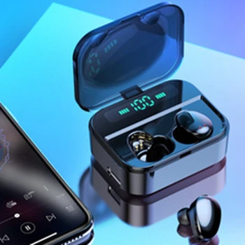 

TWS Wireless Earphones Wireless Earbuds Earphones Mini Waterproof Headfrees with 3500MAh Power Bank for All Phone