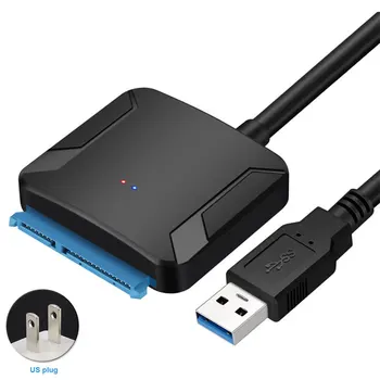 

Sata To Usb3.0 Durable For Laptop Professional Stable Fast Transmit High Speed Hard Disk Convert Cable Practical Easy Apply