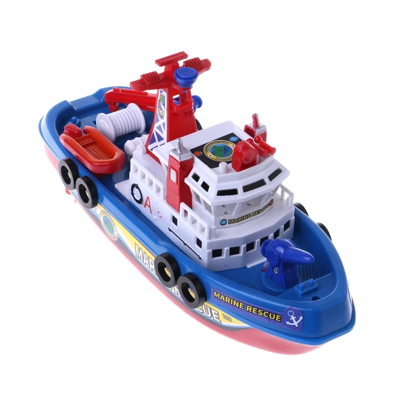

Fast Speed Music Light Electric Marine Rescue Fire Fighting Boat Toy for Kids 72XC