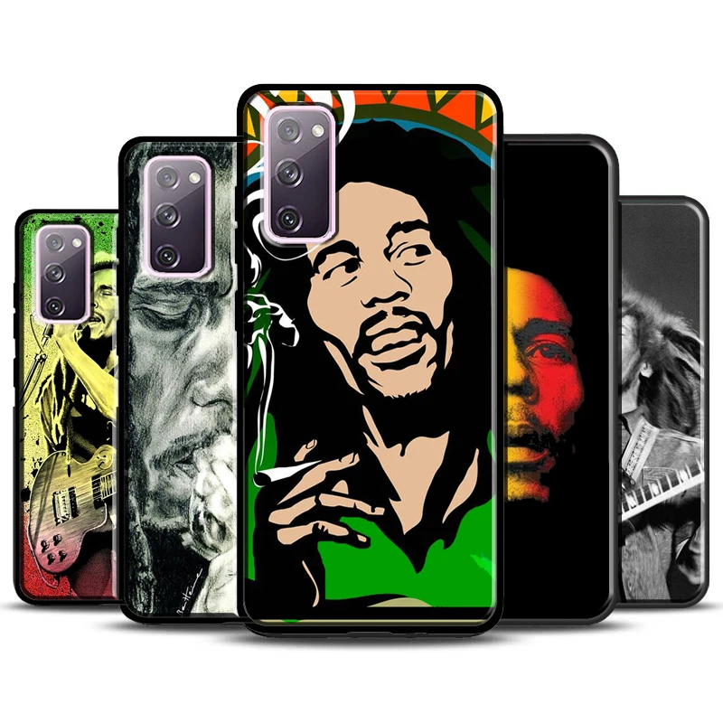 Custodia Bob Marley Per Samsung Galaxy S22 Ultra S20 Fe S8 S9 S10 E Note 10 Plus Nota 20 S21 Ultra Coque