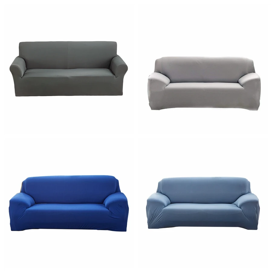Сплошной цвет диван-крышка большая эластичность стрейч диван-крышка Loveseat диван угловой диван полотенце мебель крышка 1/2/3/4 местный
