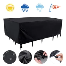 

Home Oxford cloth furniture cover outdoor rain cover garden waterproof sunscreen table and chair dust cover cover towel