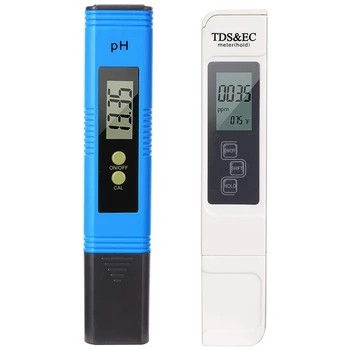 

Hot Sale Water Quality Test Meter TDS PH EC Temperature Portable PH Pen PH Test Pen and TDS & EC Test Pen Test 4 in 1 Set