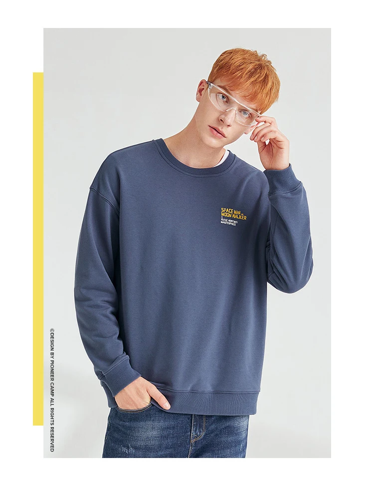 Pioneer Camp Men Sweatshirt Hot Sale Hoodies Casual Fashion Clothes Hipster Autumn Winter Cotton Sportswear AWY906367