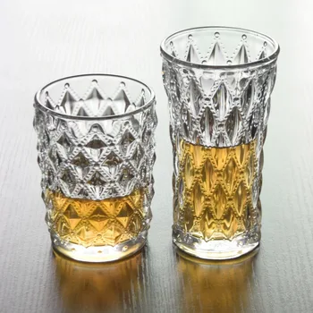 

2 Pcs/lot Wine Glass Mug Crystal Beer Whiskey Shot Glass Cup Vodka Drinking Bar Club Beer Wine Glass Bottle 0831-12