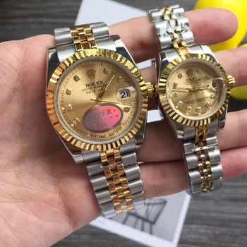 

2020 18K Gold & Silver Datejust- man 36mm & women 28mm Automatic mechanical sweeping watch fashion AAA watches 15
