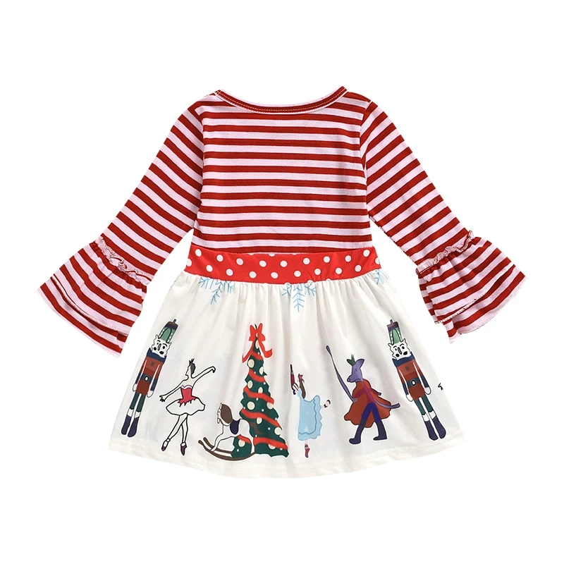 

Toddler Baby Girls Christmas Dresses Long Sleeve Tree Print Tulle Dress Clothes Kids Dress For Girls Christmas Gift