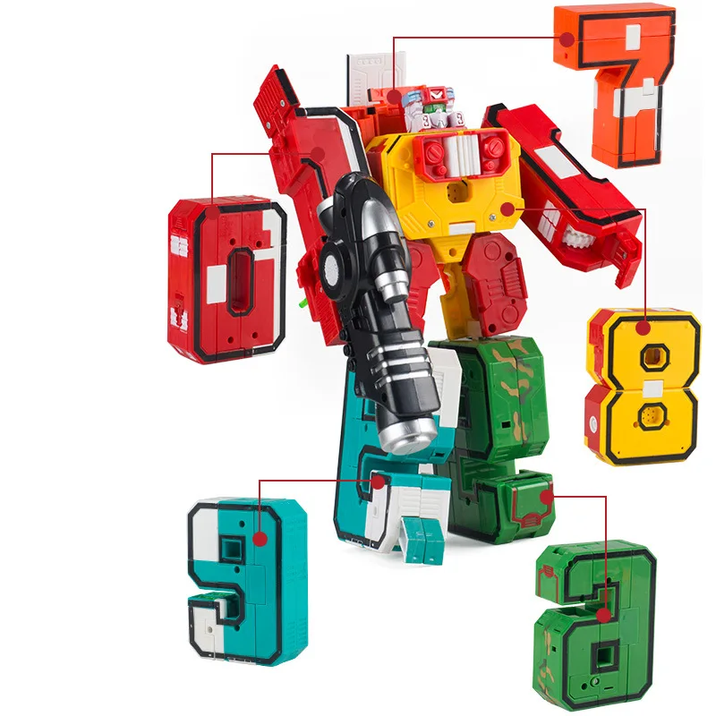 

New Style Large Size Fit Transformation Robot Toys Children'S Educational Assembled Turning Combination Large Set